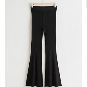 & Other Stories Flared Rib Trousers